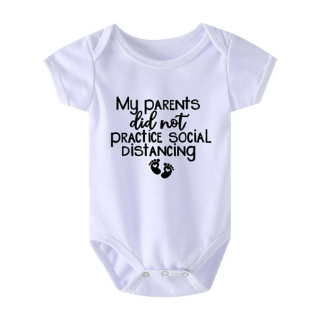 

Leutsin Toddler Baby Girl Ruffled Sleeveless Romper Toddler Baby Girls Boys Short Sleeve Letter Print T-Shirt Jumpsuit Romper