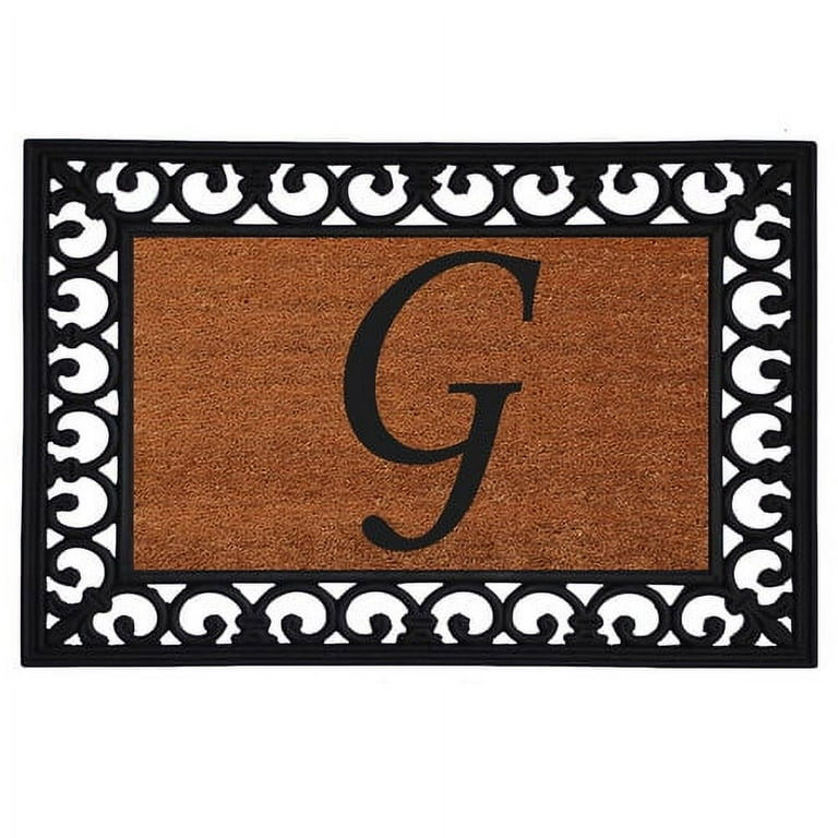 Calloway Mills Monogram Insert Outdoor Doormat 19
