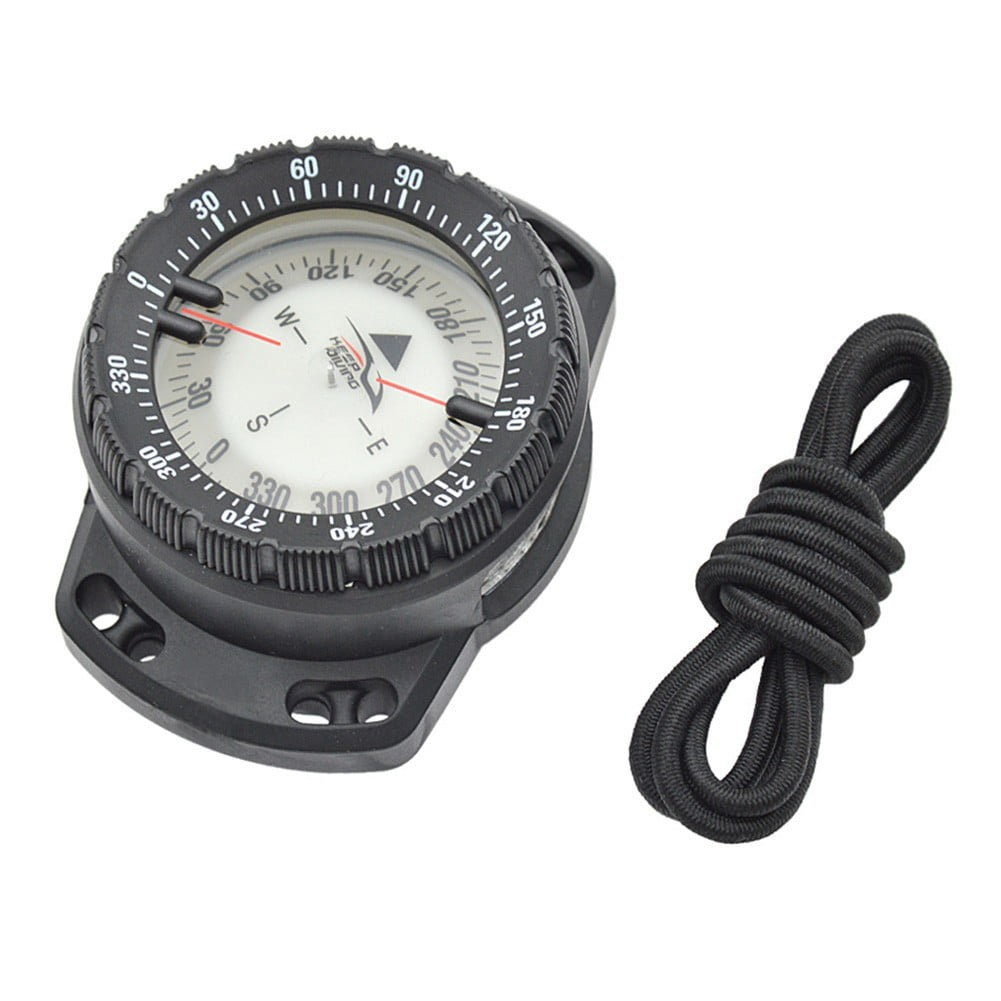Gdfnmogo Diving Navigation Compass Lightweight Portable Module Gauge Waterproof Professional Diving Compass Diving Tool Accessories (Black