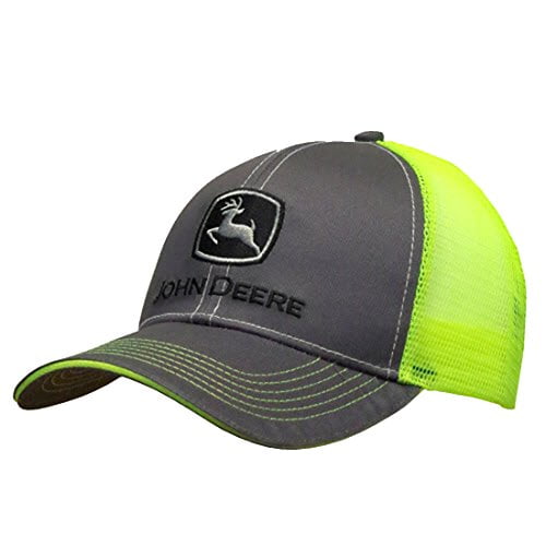 Men's John Deere Neon and Charcoal Hat / Cap LP67045