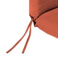 thumbnail image 6 of Jordan Manufacturing Sunbrella 44" x 22" Dupione Papaya Coral Stripe Rectangular Outdoor Chair Cushion with Ties and Hanger Loop, 6 of 12