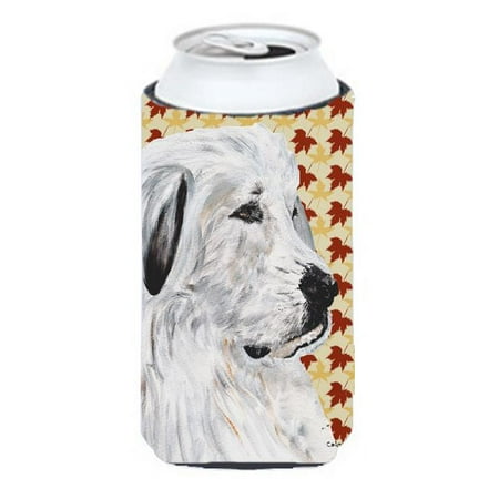 

Great Pyrenees Fall Leaves Tall Boy bottle sleeve Hugger - 22 To 24 Oz.
