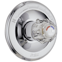 Delta Silver Manual 2-Modes 1-Handle Shower Valve Trim