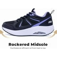 thumbnail image 3 of JOYFON Arch Support Womens Walking Shoes Orthotic Athletic Sneakers for Plantar Fasciitis Foot Pain Relief Tennis Shoes BlackPurple Size 8, 3 of 7