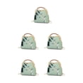 thumbnail image 3 of Bolso de hombro estilo chino Qarigey con cierre de flores Vintage de otoño Verde, 3 of 6