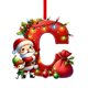 thumbnail image 1 of Adornos navideños, adornos navideños, regalos navideños, árbol de Navidad acrílico 2D, colgante de 26 letras, regalo decorativo, colgantes para fiestas navideñas familiares, objetos colgantes, 1 of 5