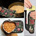 thumbnail image 5 of Yayeee Oven Mitts and Pot Holder Set of 4 Heat Resistant Kitchen Gloves Baking Hot Pad, Black Christmas Holly, 5 of 5
