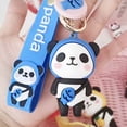 thumbnail image 5 of SPRING PARK Cartoon Panda Doll Keychain Key Ring Handbag Bag Charm Car Cell Phone Decor Ornament, 5 of 7