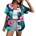 thumbnail image 1 of Chemise Femme à Boutons Design Tunique Western Manches Longues Chemise de Pyjama Femme Chemise Manches Longues Été Chemises Femme à Boutons devant T-Shirt Raglan Décontracté T-Shirts Unis pour Femmes Manches Longues, 1 of 4