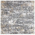 thumbnail image 2 of SAFAVIEH Amelia Jimmy Dot-Print Area Rug, Charcoal/Gold, 6'7" x 6'7" Square, 2 of 11