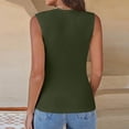 thumbnail image 3 of Womens Halter Tank Tops Ribbed Sleeveless Shirts Slim Casual Solid T Shirt, L, 3 of 6