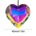 thumbnail image 3 of Crystal Suncatcher Prism | 45mm Multicolor Hanging Window Ornament | Glass Rainbow Maker | Decorative Sun Catcher for Home Office Garden Car | 1 Piece Hanging Decoration, 3 of 6