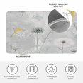 thumbnail image 3 of White Green Dandelion Door Mat Indoor Outdoor, Grey Floral Leaves Non Slip Welcome Mat with Rubber Backing, Absorbent Fabric Front Door Mats Entryway Rug for Home Patio Entrance 24"x36", 3 of 9