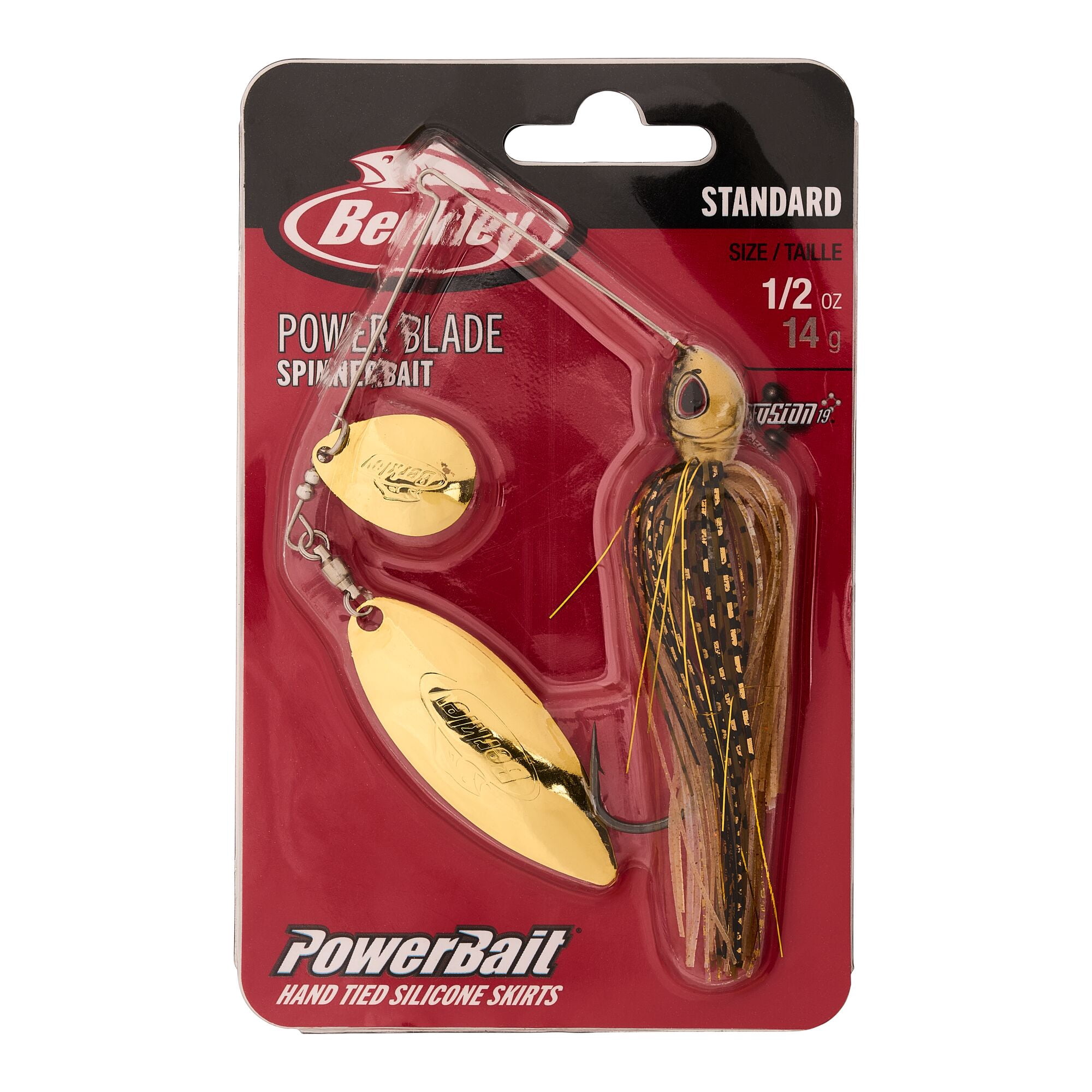 Berkley Power® Blade Standard, Spinnerbaits, Golden Shiner/Gold + Gold (1 Count)