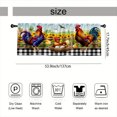 thumbnail image 3 of SPXUBZ Rooster Chicken Farmhouse Country Rustic Window Valance, Rod Pocket Kitchen Curtains Valance for Bathroom Living Room Small Window Treatment, 1 Panel, 3 of 5