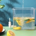 thumbnail image 6 of JeashCHAT Drink Dispenser for Fridge, 3.5L Beverage Dispenser with Lid and Spigot, Plastic Clear Lemonade Juice Container with Faucet for Home, Picnic, Office, Camping, Party, 6 of 9