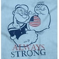 thumbnail image 2 of Popeye Patriotic American Flag Strong Men's Graphic T Shirt Tees Brisco Brands 5X, 2 of 6