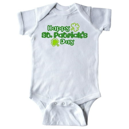 

Inktastic Happy St. Patrick s Day Gift Baby Boy or Baby Girl Bodysuit