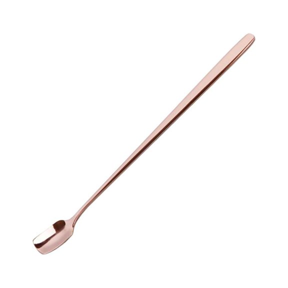 Long Handle Stirring Spoon, Stainless Steel Mixing Spoon For Iced Tea, Coffee, Cocktail, Milkshake, Cold Drink Rose Gold