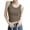 Khaki, variant on Women's Ribbed Sleeveless One Size Top Racerback Tank for Summer, Slim Fit Stretch Basic Wardrobe Essential for Casual Outfits, Lounge, and Light Layering White