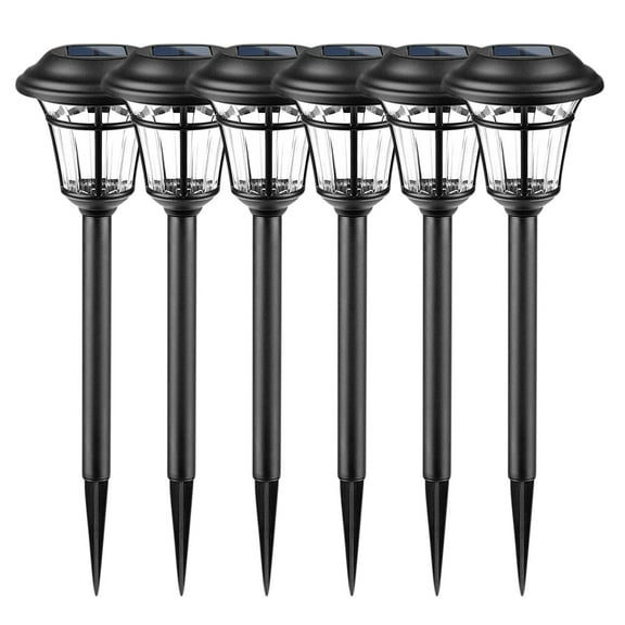 FFENYAN Solar Decoractive Street Lights 6PCS Outdoor Garden LED Solar Light Solar Garden Lights For /Yard/Walkway/Patio Decor