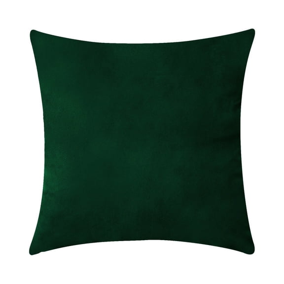 LLDYYDS Throw Pillow Covers Cushion Cover Pillow Case for Sofa Couch Bed Chair,Soft Square Dark Green Throw Pillows 18x18 Inch E