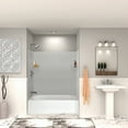 thumbnail image 3 of Transolid Swk603660 Saramar 60" W X 36" D X 60" H Three Panel Shower Wall Kit - Grey Beach, 3 of 5