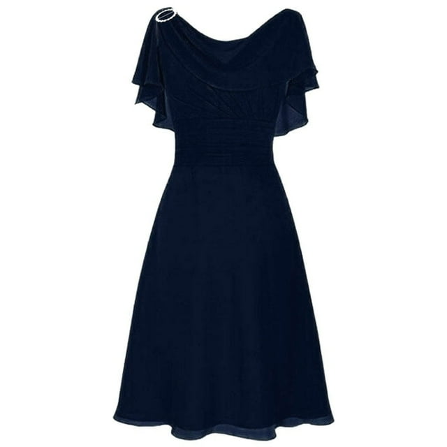 RKSTN Robes d'Invitée de Mariage pour Femmes Formelles Demoiselle d'Honneur Taille Haute Fête Bal Robe de Cocktail