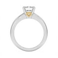thumbnail image 3 of Meryn Jewel 1.67 Ct Radiant Cut Lab Created Diamond Wedding Engagement Ring - 14K White Gold Plated Anniversary Ring - Women's Jewelry - Celebrate Your Love Story - Two Tone Ring - As Per Image, 3 of 6