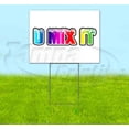 thumbnail image 1 of Rainbow Snowcaps U Mix It (18" X 24") Yard Sign, Includes Metal Step Stake, 1 of 6