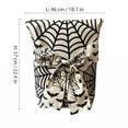 thumbnail image 3 of Black White Spiderweb Bat Halloween Chair Cover, Washable Decorative Chair Cover for Family Kitchen Halloween Table Party Decor, 3 of 8