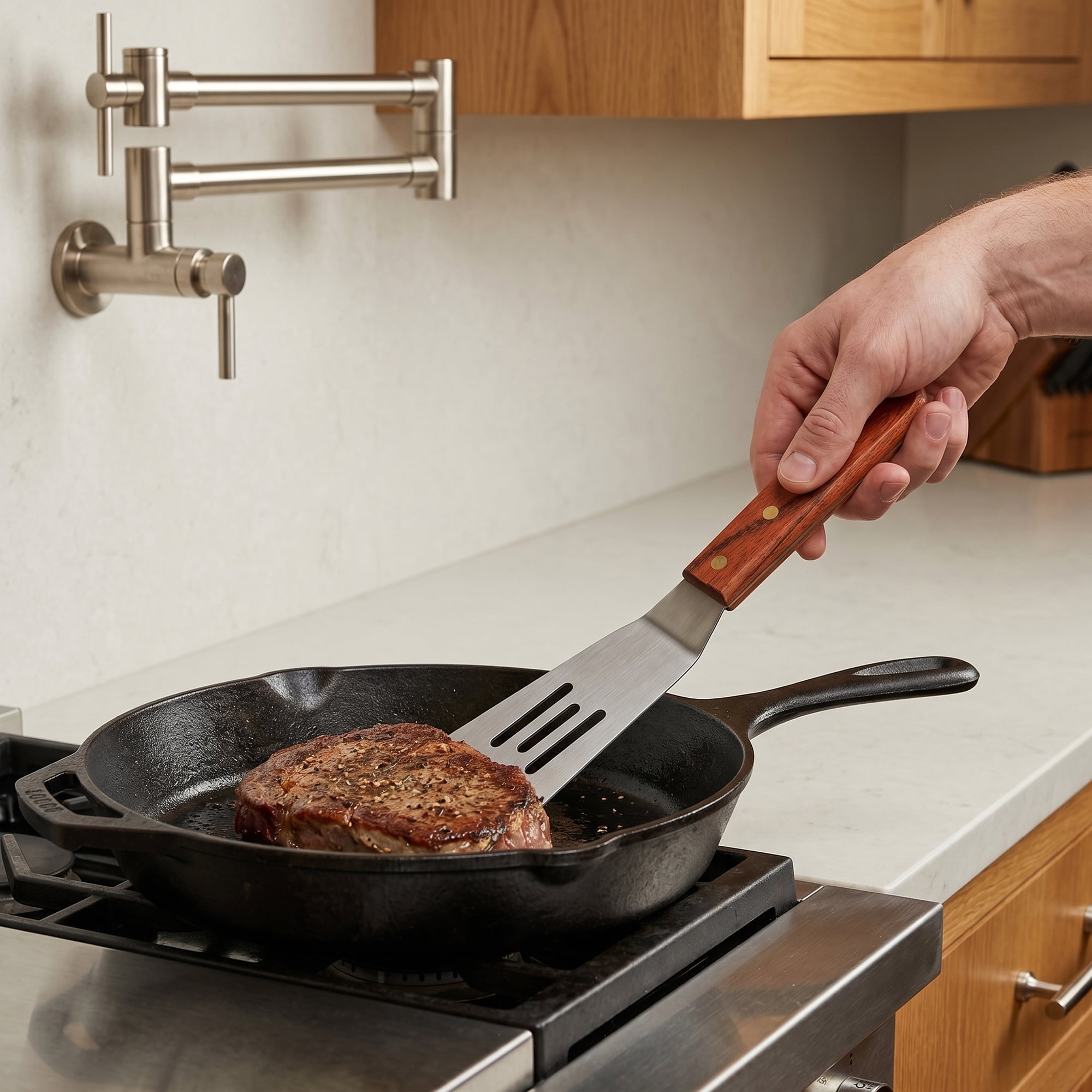 Unique Bargains Spatula Pack Dishwasher Safe Kitchen Utensils Silver-A 3Pcs