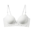 thumbnail image 3 of DDAPJ pyju Women's Push Up T-Shirt Bra No Underwire Jelly Bras Full Coverage Bralettes Comfortable Everyday Bras White 75AB, 3 of 8