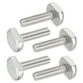 thumbnail image 1 of Uxcell pernos en T, perno de acero inoxidable 304, perno de inserción en forma de T, tornillo deslizante con rosca métrica, perno de cabeza de martillo para riel en T 5 M6x25mm, 1 of 6