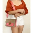 thumbnail image 3 of Michael Kors Sloan Editor Medium Flap Shoulder Bag Crossbody MK Signature (Tea Rose), 3 of 8