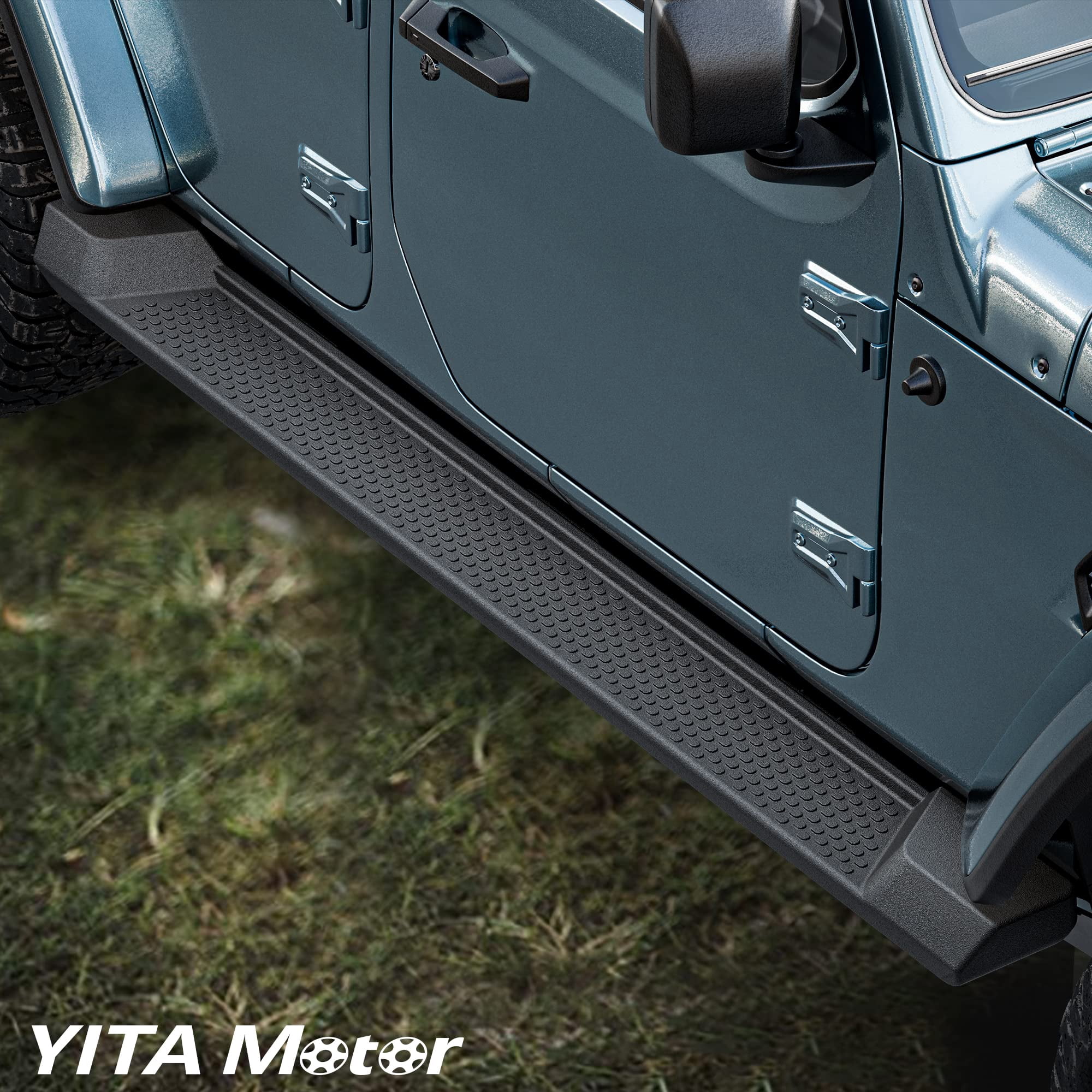 RVNI Running Board for 2007-2018 Jeep Wrangler JK Unlimited 4 Door 6" Side Step Bars