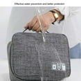 thumbnail image 6 of Linyer Travel Storage Bag Portable Cable Organizer Multifunctional Folding Convenient Pouch Holders Outdoor Collecting Gray, 6 of 8