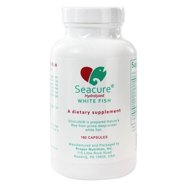 Proper Nutrition - Seacure Hydrolyzed White Fish 500 mg. - 180 Capsules