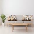 thumbnail image 4 of Ambesonne Coffee Throw Pillow Cover 4 Pack, Coffee Mugs Hot Foamy, 16", Brown White, 4 of 6