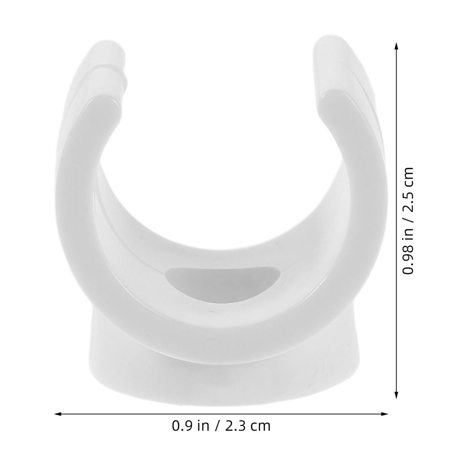 Raindrops 100 Pcs White U-Shaped PVC Pipe Clamps Heavy Duty Plastic Supports for Water Pipes & Electrical Conduit Fastening