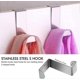 thumbnail image 2 of Stainless Steel Over Door Hanger Over Door Hooks Z-shaped Reversible Hanging, 2 of 5