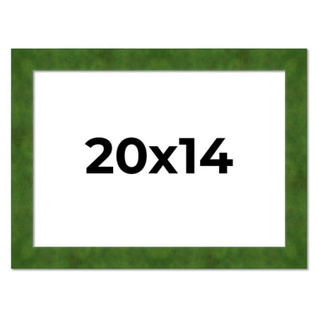 20x14 Frame Green Burl Solid Wood Picture Frame | 1.75 Inches Moulding Width | Interior Frame Depth