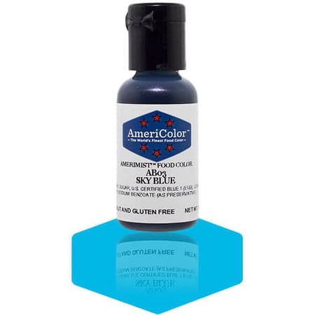 AmeriColor AmeriMist Sky Blue, .65 Ounce, Airbrush Food Color
