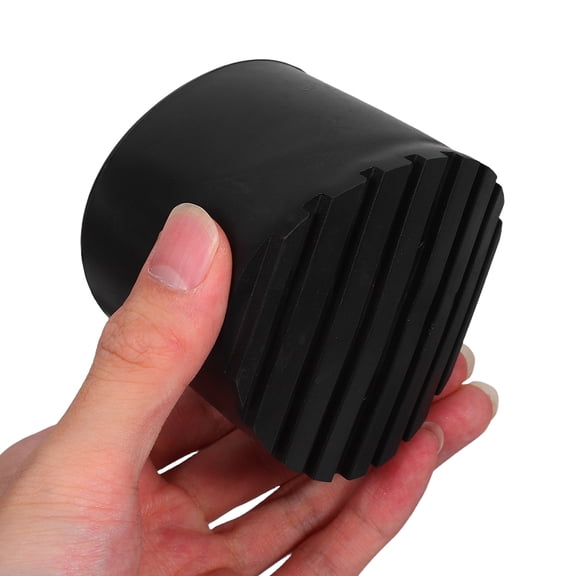 OFFIGAM 2-Pack Black Rubber Ladder Foot Caps Replacement Pads with Non- Grip for Enhanced Ladder Safety and Easy Installation
