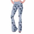 thumbnail image 1 of Leggings de entrenamiento de talle alto para mujer Pantalones de yoga acampanados con control de barriga elásticos que no se ven a través Pompotops ulkah944297, 1 of 5