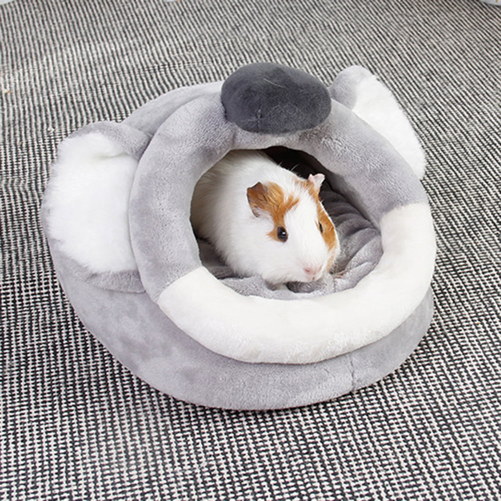 Everpert Warm Pet Cat Hammock Squirrel Hanging Bed Mat Hamster Blanket Nest Gray L