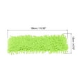 thumbnail image 2 of Uxcell Chenille Microfiber Mop Replacement Heads 39x12cm Floor Cleaning Pads Green, 2 of 5