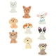 thumbnail image 3 of 9 figuras de animales en miniatura de perro, cachorros, animales realistas, microadornos paisajísticos., 3 of 7
