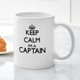 thumbnail image 3 of CafePress - Keep Calm I'm A Captain Mugs - 11 oz Ceramic Mug - Novelty Coffee Tea Cup, 3 of 4