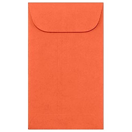 UPC: 0642213087203 | #5 1/2 Coin Envelopes (3 1/8 x 5 1/2) – Bright Orange (50 Qty.)
